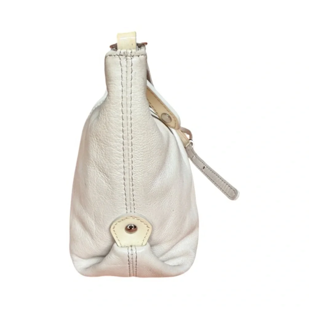 Coach Cream Crossbody Bag with Logo Tag